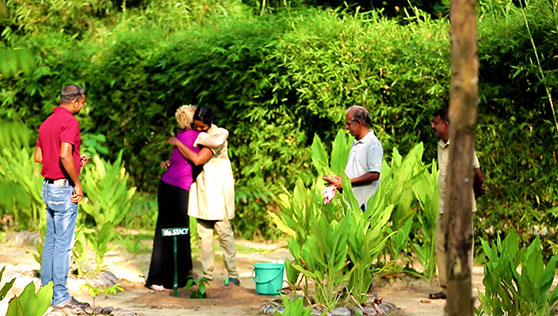 Community farming and tree planting for sustainability at Xandari beach resort Kerala
